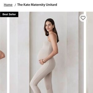 The Kate Maternity Unitard — Oat